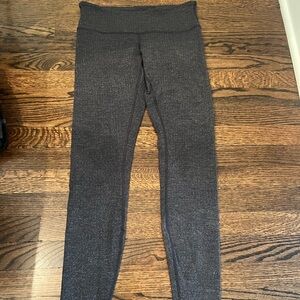 Gray Lululemon Leggings with Fuzzy Inside